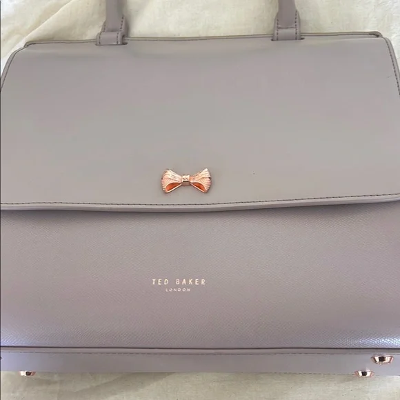 Ted Baker Lavender Mauve Top-Handle Satchel with Rose Gold Hardware - Picture 2 of 5